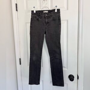 Madewell Alley Straight Black Jeans